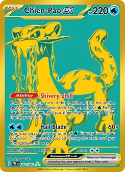 Chien-Pao ex, card 242 from Paldean Fates