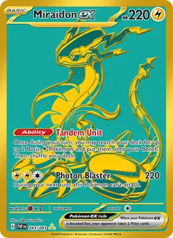 Miraidon ex, card 243 from Paldean Fates