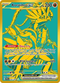 Koraidon ex, card 245 from Paldean Fates