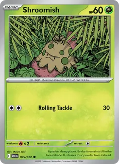 Shroomish, card 005 from Destined Rivals
