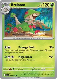 Breloom, card 006 from Destined Rivals