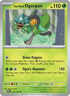 Teal Mask Ogerpon, card 026 from Destined Rivals
