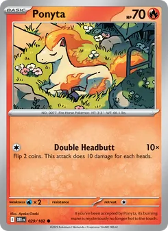 Ponyta, card 029 from Destined Rivals
