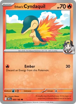 Ethan's Cyndaquil, card 032 from Destined Rivals