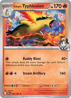 Ethan's Typhlosion, card 034 from Destined Rivals