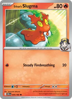 Ethan's Slugma, card 035 from Destined Rivals
