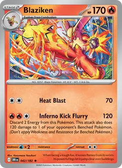 Blaziken, card 042 from Destined Rivals