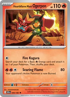 Hearthflame Mask Ogerpon, card 044 from Destined Rivals