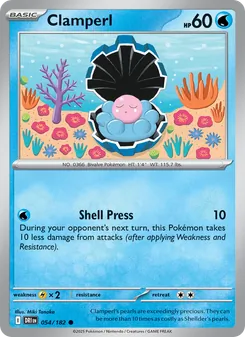 Clamperl, card 054 from Destined Rivals