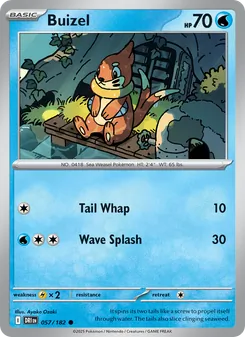 Buizel, card 057 from Destined Rivals