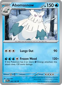 Abomasnow, card 060 from Destined Rivals