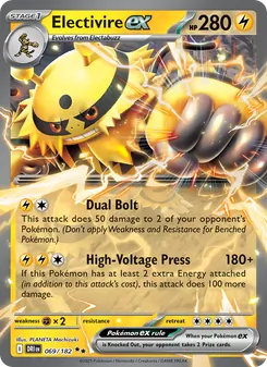 Electivire ex, card 069 from Destined Rivals