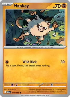 Mankey, card 090 from Destined Rivals