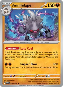 Annihilape, card 092 from Destined Rivals