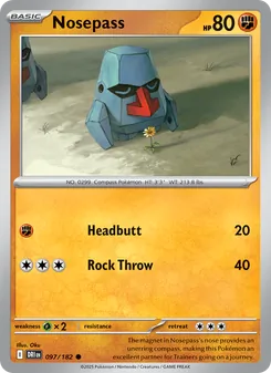 Nosepass, card 097 from Destined Rivals