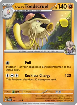 Arven's Toedscruel, card 110 from Destined Rivals