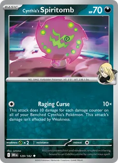 Cynthia's Spiritomb, card 129 from Destined Rivals