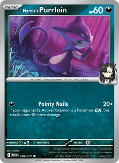 Marnie's Purrloin, card 130 from Destined Rivals
