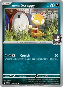 Marnie's Scraggy, card 132 from Destined Rivals
