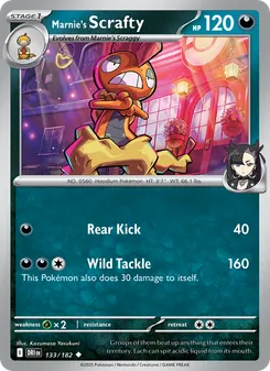 Marnie's Scrafty, card 133 from Destined Rivals