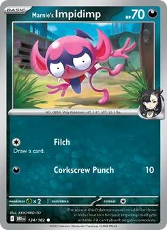 Marnie's Impidimp, card 134 from Destined Rivals