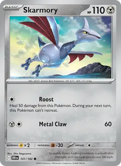 Skarmory, card 141 from Destined Rivals
