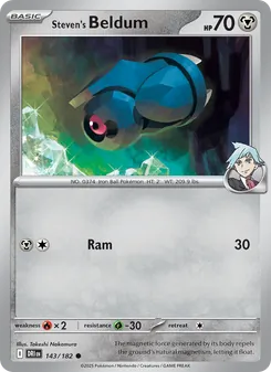 Steven's Beldum, card 143 from Destined Rivals