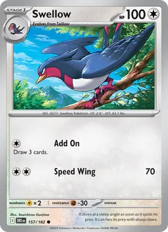 Swellow, card 157 from Destined Rivals