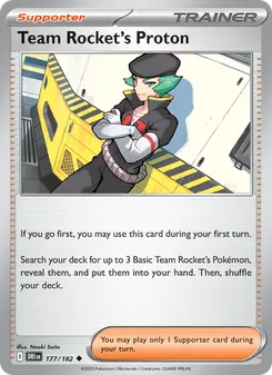 Team Rocket's Proton, card 177 from Destined Rivals