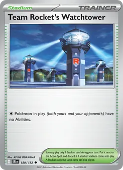 Team Rocket's Watchtower, card 180 from Destined Rivals