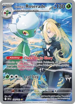 Cynthia's Roserade, card 184 from Destined Rivals