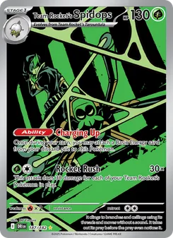 Team Rocket's Spidops, card 187 from Destined Rivals