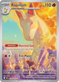 Rapidash, card 189 from Destined Rivals