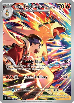 Ethan's Typhlosion, card 190 from Destined Rivals