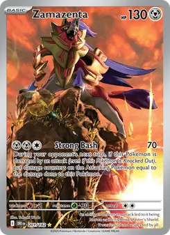 Zamazenta, card 201 from Destined Rivals