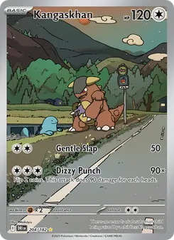 Kangaskhan, card 204 from Destined Rivals