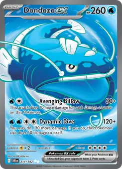 Dondozo ex, card 211 from Destined Rivals
