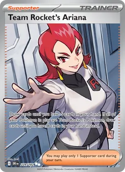 Team Rocket's Ariana, card 224 from Destined Rivals
