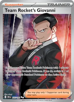 Team Rocket's Giovanni, card 225 from Destined Rivals