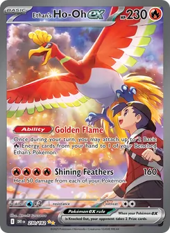 Ethan's Ho-Oh ex, card 230 from Destined Rivals