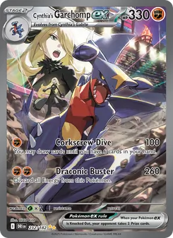 Cynthia's Garchomp ex, card 232 from Destined Rivals