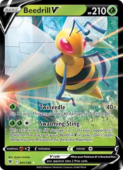 Beedrill V, card 001 from Astral Radiance