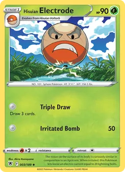 Hisuian Electrode, card 003 from Astral Radiance