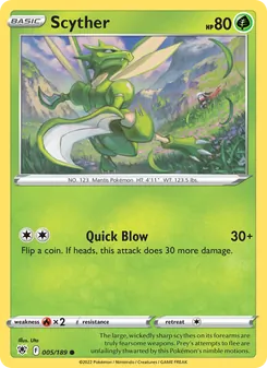 Scyther, card 005 from Astral Radiance