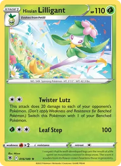 Hisuian Lilligant, card 016 from Astral Radiance