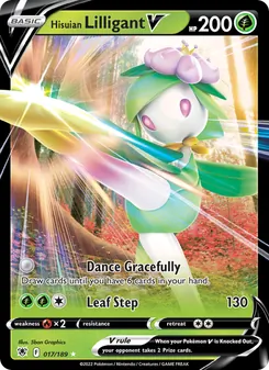 Hisuian Lilligant V, card 017 from Astral Radiance
