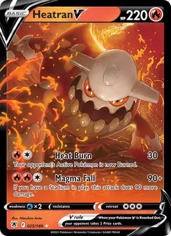 Heatran V, card 025 from Astral Radiance