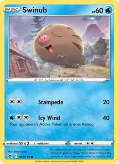 Swinub, card 031 from Astral Radiance