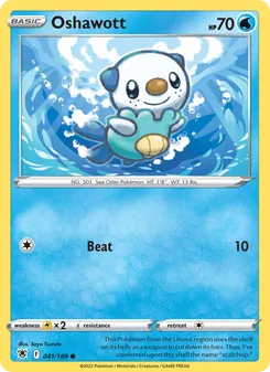 Oshawott, card 041 from Astral Radiance