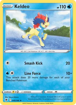 Keldeo, card 045 from Astral Radiance